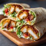 Crispy ranch chicken wraps