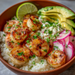 Honey Lime Shrimp Bowls