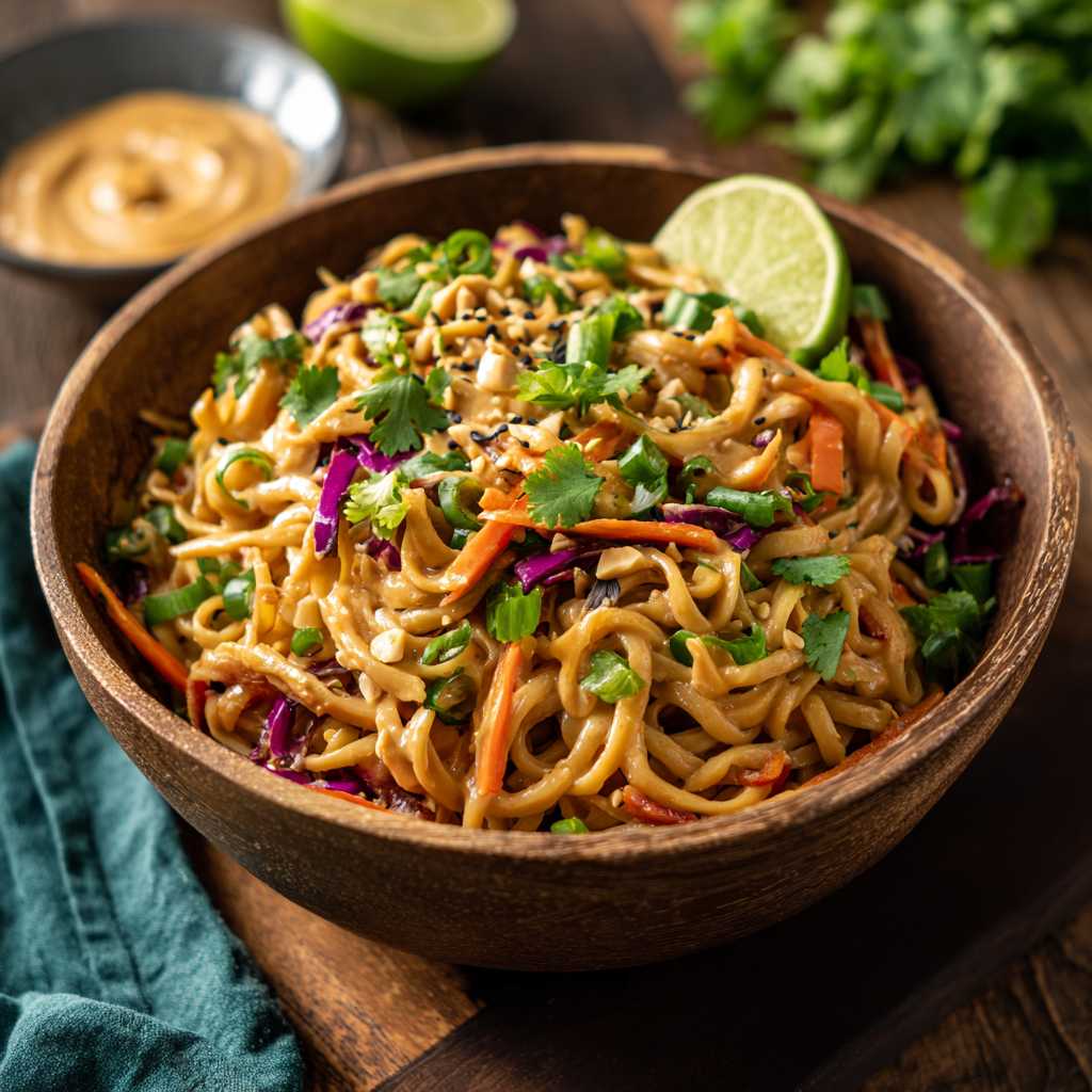 Spicy Thai Peanut Noodle Bowl