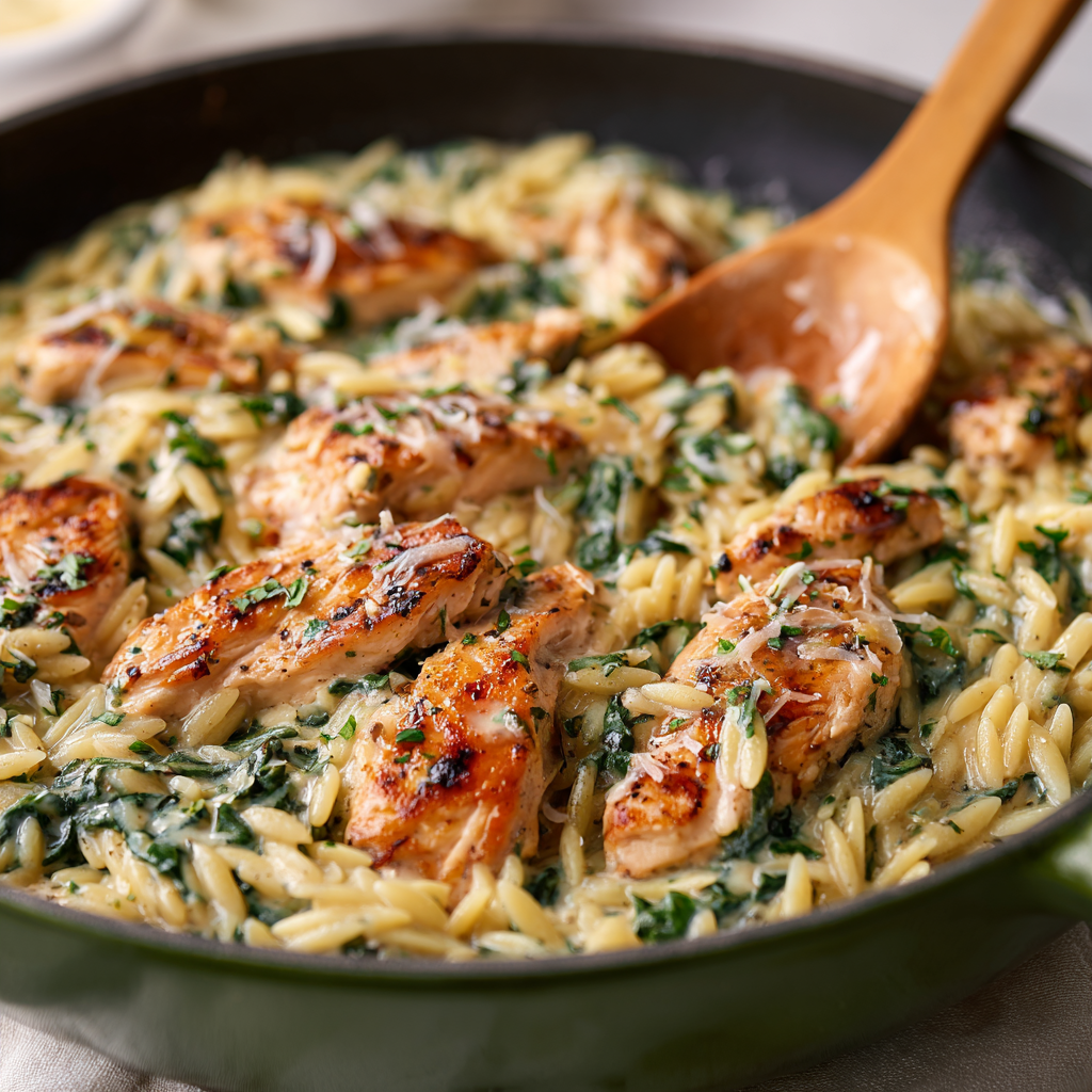 Tuscan Chicken Orzo